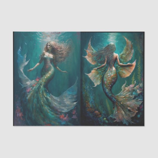 Unterhalb des Meeres Seidenpapier (Vorderseite)