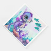 Unterhalb des Meeres Serviette (Ecke)