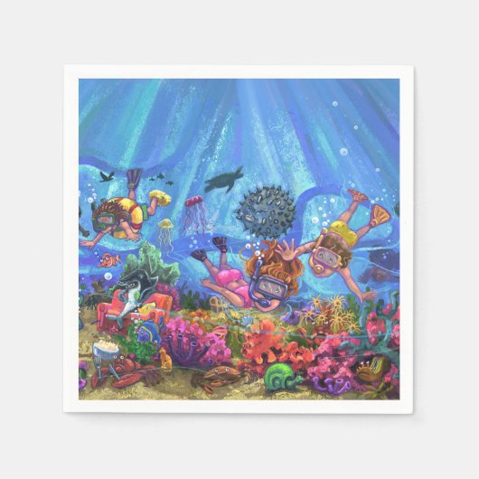 Unterhalb des Meeres Serviette (Vorderseite)