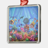 Unterhalb des Meeres Silbernes Ornament (Links)