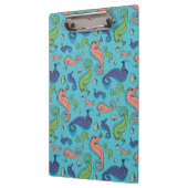 Unterhalb des Meeres - Spielerisches Seepferd und  Klemmbrett (Links)