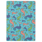 Unterhalb des Meeres - Spielerisches Seepferd und  Klemmbrett (Rückseite)