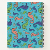 Unterhalb des Meeres - Spielerisches Seepferd und Notizblock (Rückseite)