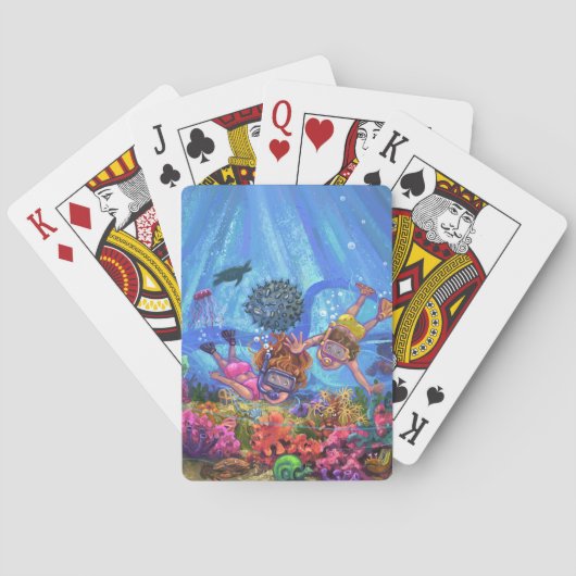 Unterhalb des Meeres Spielkarten (Rückseite)