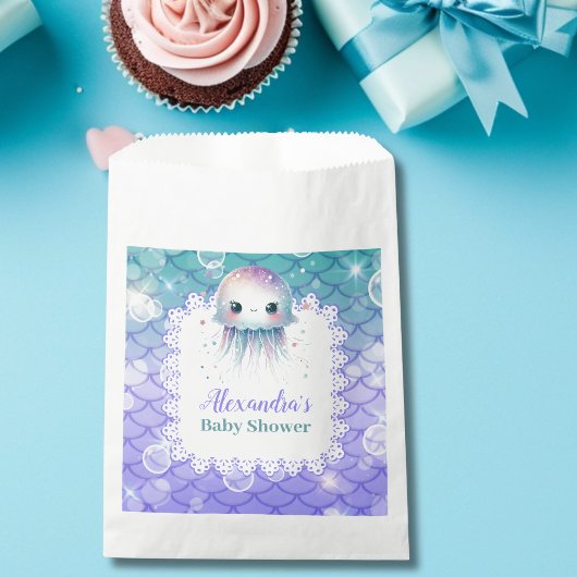 Unterhalb des Meeres Wasserfarben Babydusche Geschenktütchen