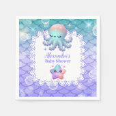 Unterhalb des Meeres Wasserfarben Babydusche Serviette (Vorderseite)