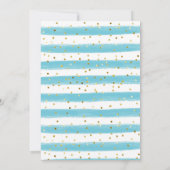 Unterhalb des Meeres Wasserfarbendusche Einladung (Rückseite)