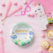 Unterhalb des Meeres Whale Schildkröte Geburtstag Pappteller (Party)