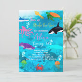 Unterhalb des Meeresbodens Einladung (Stehend Vorderseite)