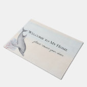 Unterhalb des Meeresdolphins Personalisiert 2 Fußmatte (Schrägansicht)