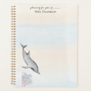 Unterhalb des Meeresdolphins Personalisiert 2 Planer