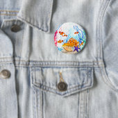 Unterhalb des Meeresfarben-Ozeans Nautik Button (Beispiel)