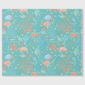 Unterhalb des Meereswassers Geschenkpapier (Flach)