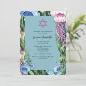 Unterhalb des Meereswassers Mitzvah Einladung (Stehend Vorderseite)