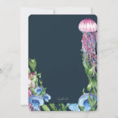 Unterhalb des Meereswassers Mitzvah Einladung (Rückseite)