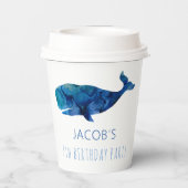 Unterhalb des Meereswassers Pappbecher (Rückseite)