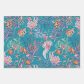 Unterhalb des Meereswassers Seepferd Starfish Turt Geschenkpapier Set (Vorderseite 3)