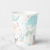 Unterhalb des Meerjunges Pappbecher (Links)