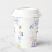 Unterhalb des Meerschwunges werden Tiere im Meer Pappbecher (Rechts)