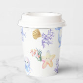 Unterhalb des Meerschwunges werden Tiere im Meer Pappbecher (Rechts)