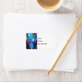 Unterhalb des Namens für die Meeresadresse Adressaufkleber (Insitu)