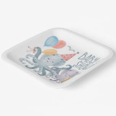 Unterhalb des Octopus Beach Baby Dusche Pappteller (Gewinkelt)