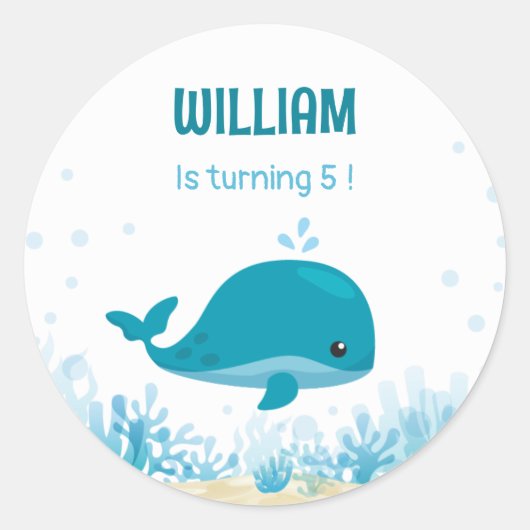 Unterhalb des Ozeans Runder Aufkleber (Vorderseite)