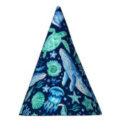 Unterhalb des Party Wasserfarbe Partyhütchen (Rechts)