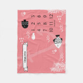 Unterhalb des Sea Baby Meilenstein Fleecedecke (Vorderseite)