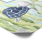 Unterhalb des Sea Baby Shower Wettplätzen signiere Poster (Ecke)