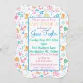 Unterhalb des Sea Baby Sprinkle Einladung (Vorne/Hinten)