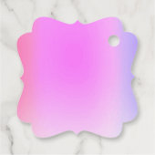 Unterhalb des Sea Girl Baby Dusche Rosa Hintergrun Geschenkanhänger (Rückseite)