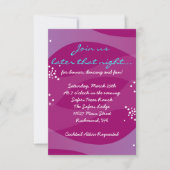 Unterhalb des Seepferds Bat Bar Mitzvah Party Card Einladung (Vorderseite)