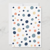 Unterhalb des Seepferds Seashell Starfish Geburtst Einladung (Rückseite)