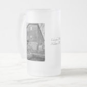 Unterhalb von Edwards Mill Grayscale Mattglas Bierglas (Vorderseite Links)