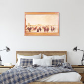 Unterhaltung am Eis Leinwanddruck (Insitu (Schlafzimmer))