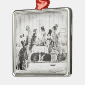 Unterhaltung Herrn Guppys Silbernes Ornament (Links)