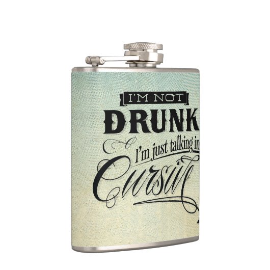 Unterhaltung im Cursive Flachmann (Rechts)