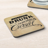 Unterhaltung im Kursivkorken-Untersetzer Getränkeuntersetzer (Linke Seite)