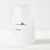 Unterhaltung Mattglas Bierglas (Vorderseite Links)