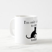 Unterhaltung mit der Katzen-Tasse Kaffeetasse (Vorderseite Links)