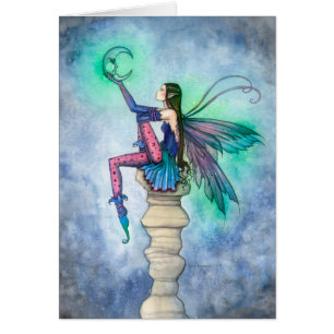 Unterhaltung mit der Mondfee Fantasy-Kunst