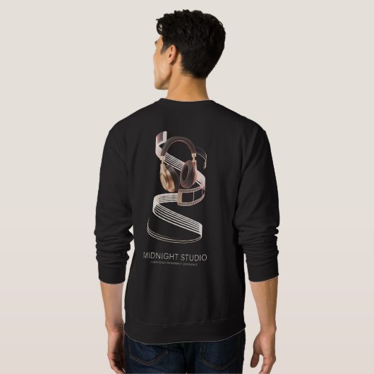 UNTERHALTUNG, MITTERNACHTSSTUDIO SWEATSHIRT (Schwarz voll)
