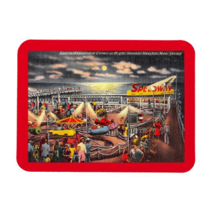 Unterhaltungen, Küste-Höhen, New-Jersey Vintag Magnet