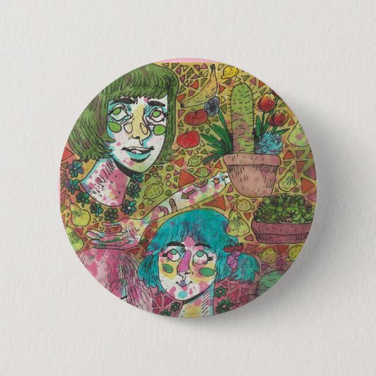 Unterhaltungs-Kopf-Button Button (Vorderseite)