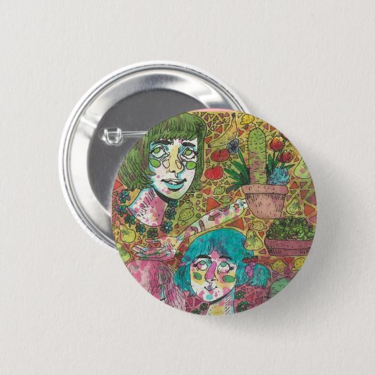 Unterhaltungs-Kopf-Button Button (Vorne & Hinten)