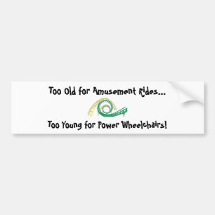 Unterhaltungs-Power-Rollstuhl-Autoaufkleber Autoaufkleber