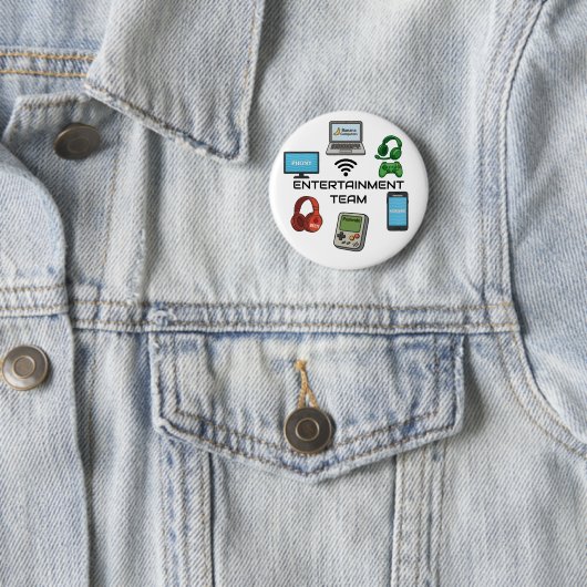 Unterhaltungs-Team-Button Button (Beispiel)