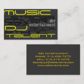 Unterhaltungs-Visitenkarte Visitenkarte (Vorne/Hinten)