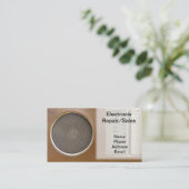 Unterhaltungselektronik-Verkauf und Visitenkarte (Stehend Vorderseite)